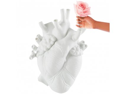 Vase LOVE IN BLOOM 60 cm, wall-mounted, white, Seletti