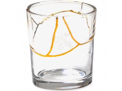 Drinking glass KINTSUGI 3 9,5 cm, clear, Seletti