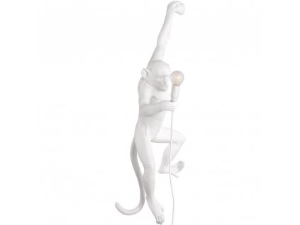 Wall lamp MONKEY HANGING LEFT HAND 76,5 cm, white, Seletti