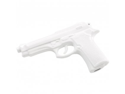 Decoration MEMORABILIA MY GUN 22 cm, white, porcelain, Seletti