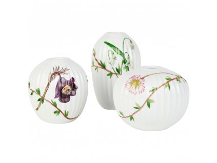 Miniature vase HAMMERSHOI SPRING, set of 3 pcs, white, Kähler