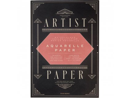 Aquarelle paper pad ARTIST PAPER, A4, 15 pcs, Printworks