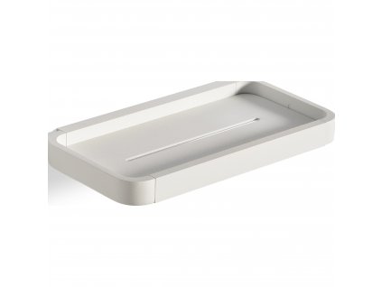 Shower shelf RIM 22 cm, white, aluminum, Zone Denmark