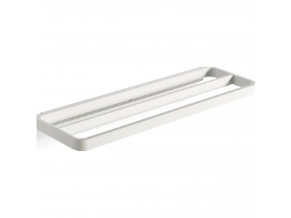 Towel rail RIM 44 cm, double, white, aluminium, Zone Denmark