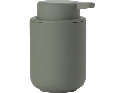 Soap dispenser UME 250 ml, olive green, ceramic, Zone Denmark