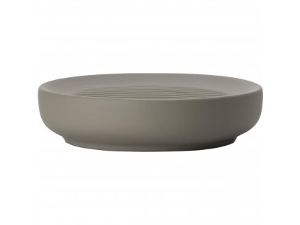 Soap dish UME 12 cm, taupe, ceramic, Zone Denmark