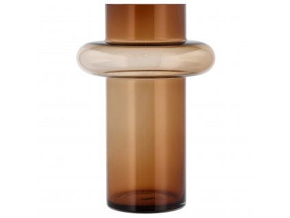 Vase TUBE 30 cm, amber, glass, Lyngby Glas