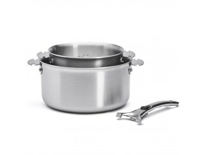 Pot set ALCHIMY LOQY, 2 pcs, silver, stainless steel, de Buyer