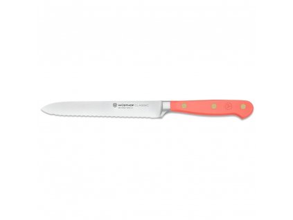 Sausage knife CLASSIC COLOUR 14 cm, coral peach, Wüsthof