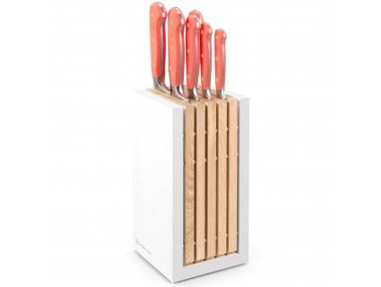 Knives in block CLASSIC COLOUR, set of 8, coral peach, Wüsthof