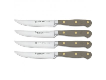 Steak knives CLASSIC COLOUR, set of 4, 12 cm, velvet oyster, Wüsthof