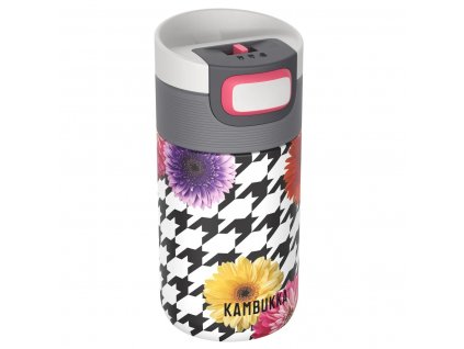 Thermos mug ETNA 300 ml, floral patchwork, stainless steel, Kambukka
