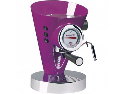 Espresso coffee machine DIVA 0,8 l, lilac, stainless steel, Bugatti