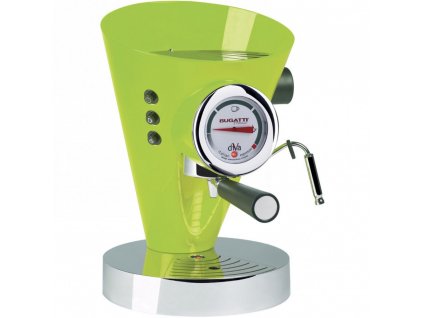 Espresso coffee machine DIVA 0,8 l, apple green, stainless steel, Bugatti