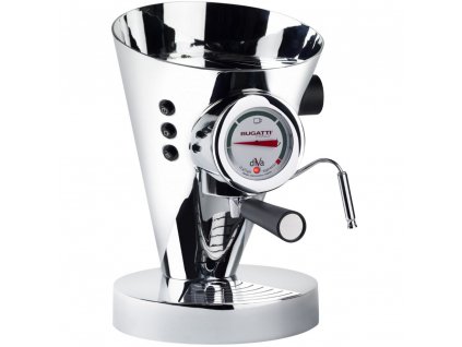 Espresso coffee machine DIVA 0,8 l, silver, stainless steel, Bugatti