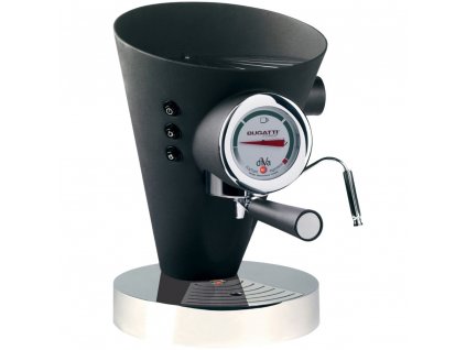 Espresso coffee machine DIVA 0,8 l, black, stainless steel, Bugatti