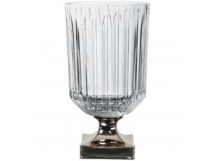 Vase MINERVA PLATINUM 32 cm, clear, Nachtmann