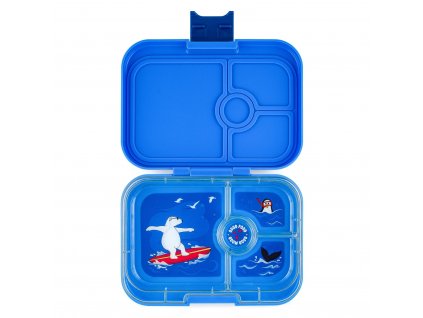 Bento box PANINO 4 surf blue / polar bear, 750 ml, Yumbox