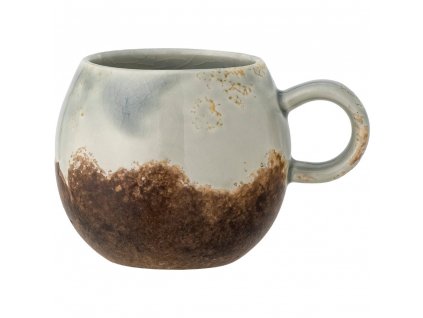 Mug PAULA 280 ml, brown/green, stoneware, Bloomingville