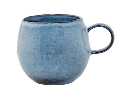 Mug SANDRINE 500 ml, blue, stoneware, Bloomingville