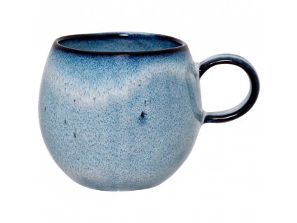 Mug SANDRINE 275 ml, blue, stoneware, Bloomingville