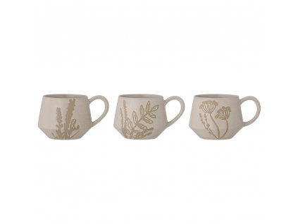 Mugs PRIMROSE 380 ml, set of 3, stoneware, Bloomingville