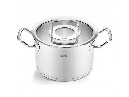 Cooking pot ORIGINAL PROFI 20 cm, silver, stainless steel, Fissler