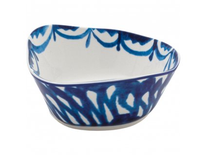 Dining bowl DIESEL CLASSICS ON ACID GRANADA 12 cm, white/blue, porcelain, Seletti
