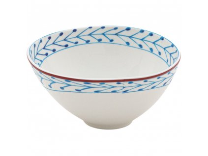 Dining bowl DIESEL CLASSICS ON ACID FIORI 12 cm, white/blue, porcelain, Seletti