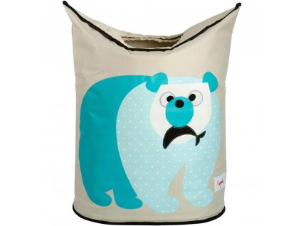 Laundry bag BEAR 70 l, beige, 3 Sprouts