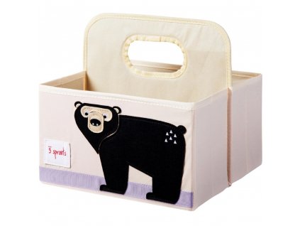 Diaper organiser BEAR 28 cm, beige, 3 Sprouts