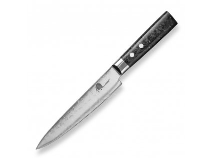 Slicer knife CARBON FRAGMENT 17 cm, black, Dellinger