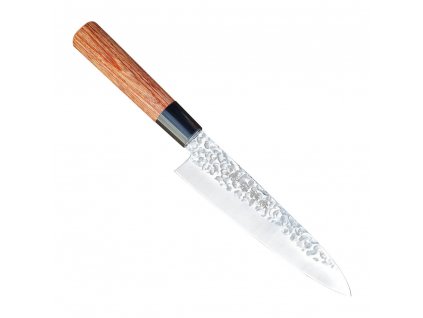 Japanese knife GYUTO/CHEF KANETSUNE TSUCHIME 18 cm, brown, Dellinger