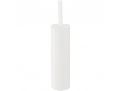 Toilet brush TUBO 40 cm, standing, white, stainless steel, Zack