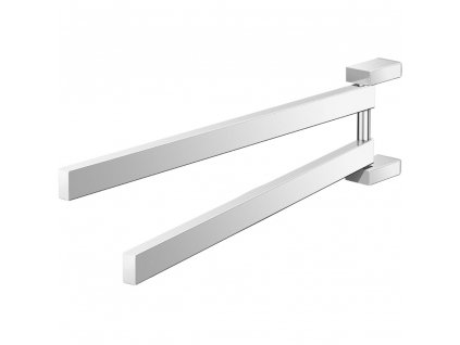 Towel rail LINEA 44 cm, double, polished, stainless steel, Zack