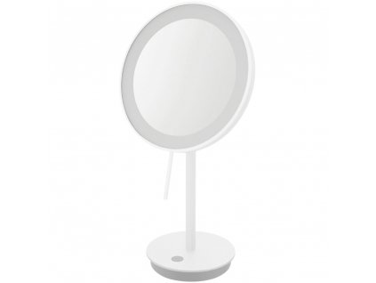 Cosmetic mirror ALONA 20 cm, white, stainless steel, Zack