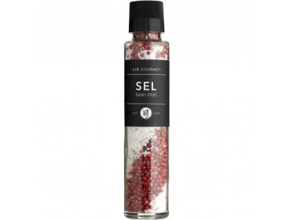 Salt with pink pepper 215 g, with grinder, Lie Gourmet