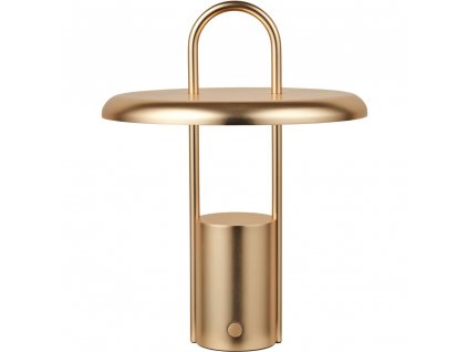 Portable table lamp PIER 25 cm, LED, brass, Stelton