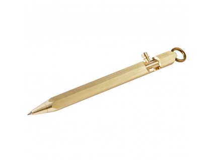 Pen PURE 13 cm, push, brass, Philippi