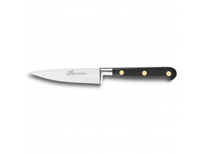 Paring knife IDÉAL 10 cm, brass rivets, black, Lion Sabatier