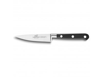 Paring knife IDÉAL 10 cm, stainless steel rivets, black, Lion Sabatier