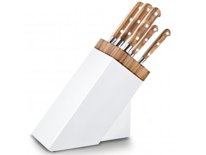 Knife block ARLES, with knives PROVENÇAO, set of 6, Lion Sabatier