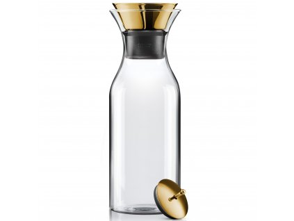 Water carafe 1 l, brass lid, glass, Eva Solo