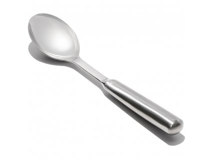 Mixing spoon STEEL 27 cm, silver, stainless steel, OXO