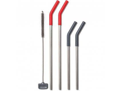 Drinking straw GOOD GRIPS, set of 5 pcs, stainless steel, OXO