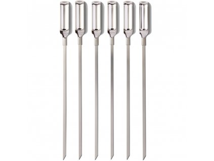 Meat skewers GOOD GRIPS 34 cm, set of 6 pcs, silver, stainless steel, OXO