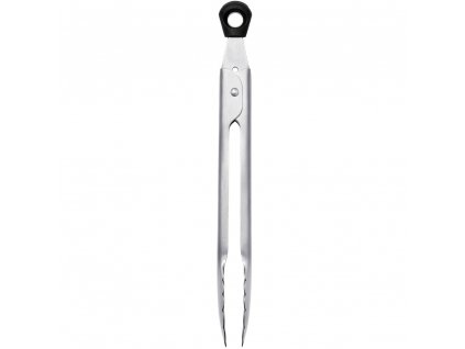 Kitchen tongs STEEL 18 cm, silver, stainless steel, OXO