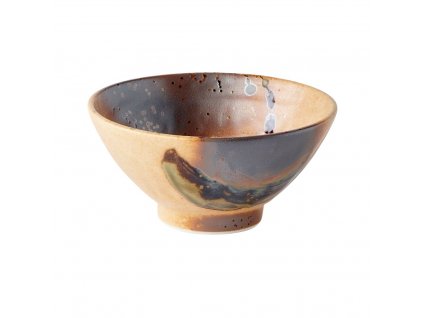 Dining bowl WABI SABI 450 ml, brown, ceramics, MIJ