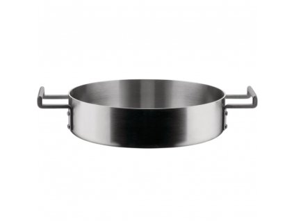 Low casserole pot CONVIVIO 24 cm, 2,7 l, stainless steel, Alessi