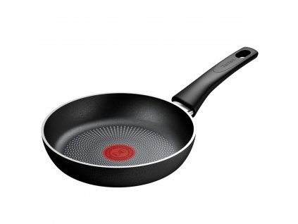 Non-stick pan FORCE C2920253 20 cm, black, aluminium, Tefal